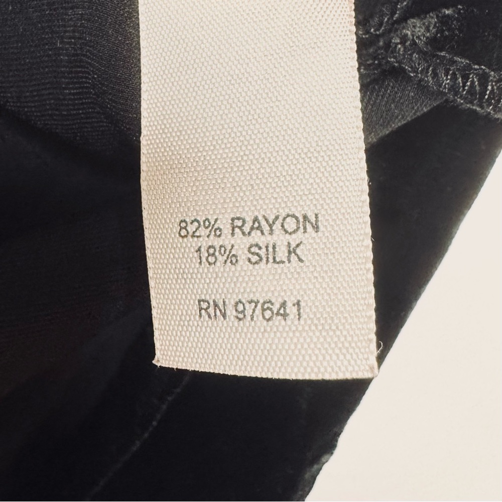 J.Jill Velvet Silk Blend Button Down Long Sleeve Shirt - Picture 5 of 6